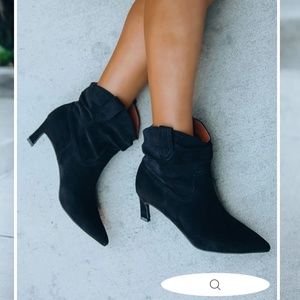 NWT - Faux Suede Heeled Bootie